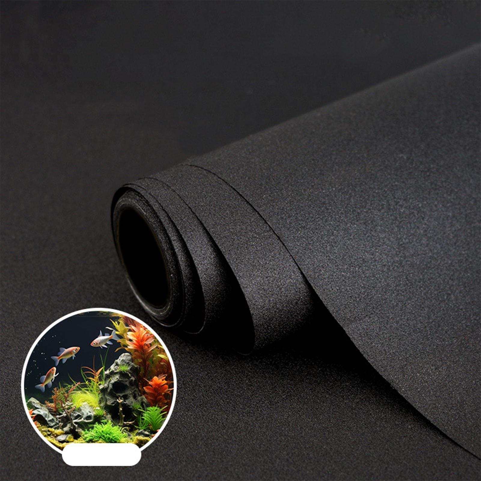 Aquarium Fish Background - Fond d'aquarium noir en PVC statique