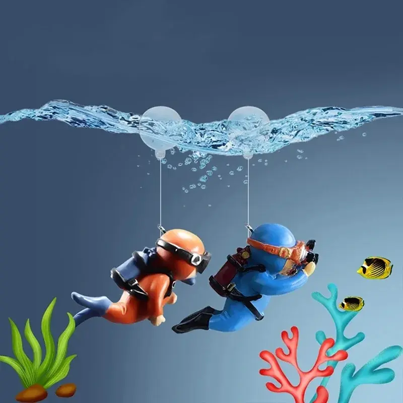 Aquarium Fish Popular - Ornements de plongeur pour aquarium, décoration
