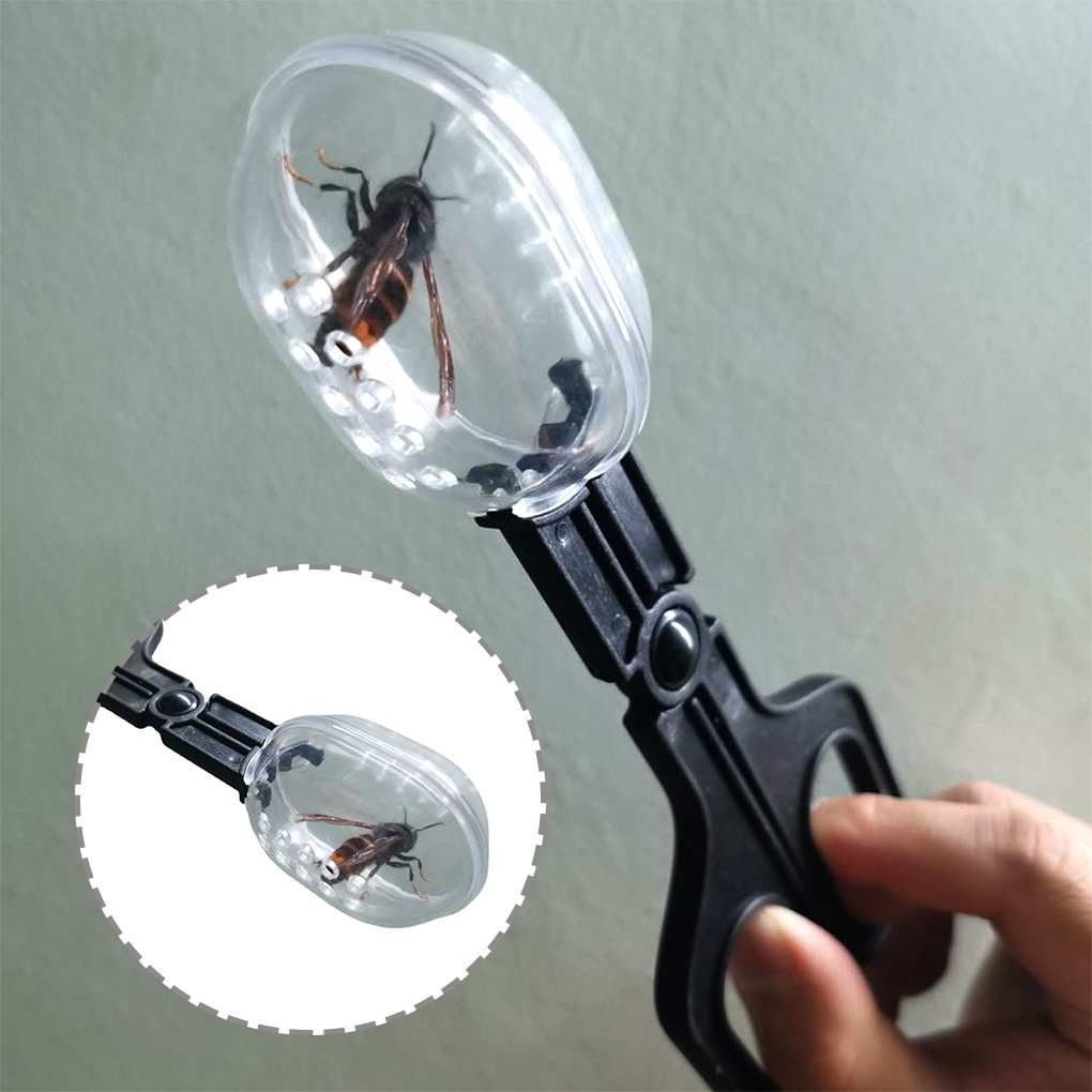 Aquarium Fish Trap - Ciseaux attrape-insectes transparents portables, pour intérieur