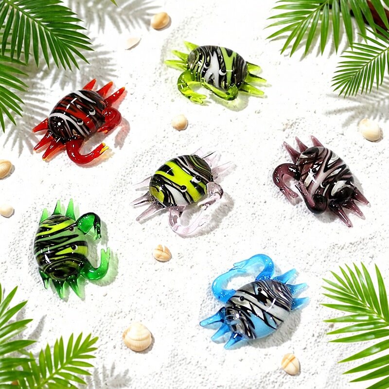 Aquarium Fish Japan - Figurine de crabe miniature en verre