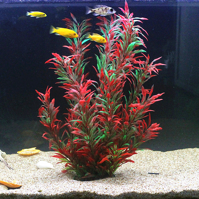 Aquarium Fish Green - Plantes artificielles pour aquarium de 50