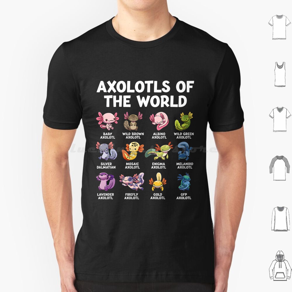 Aquarium Fish Of The World - Monde Axolotls t-shirt 6xl coton Cool