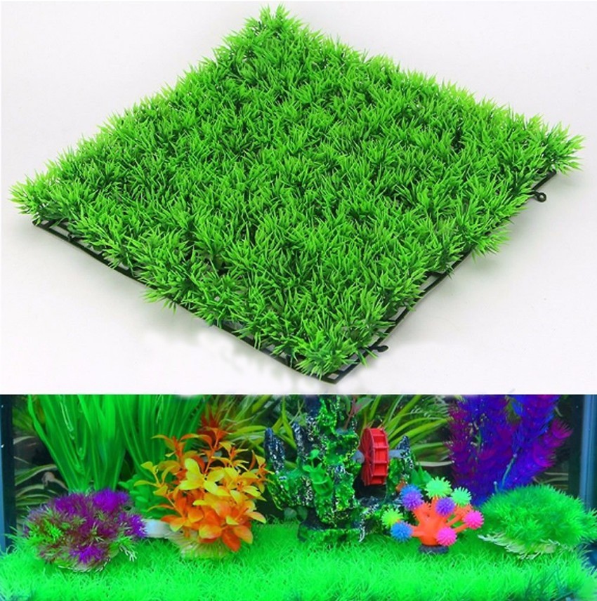 Plante d'herbe verte artificie - Aquarium Fish Green avis et prix