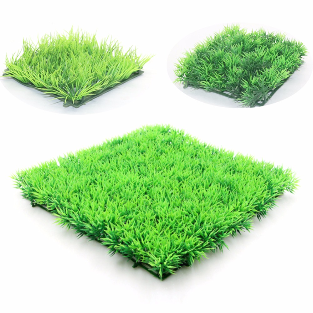 Plante d'herbe verte artificie - Aquarium Fish Green avis et prix