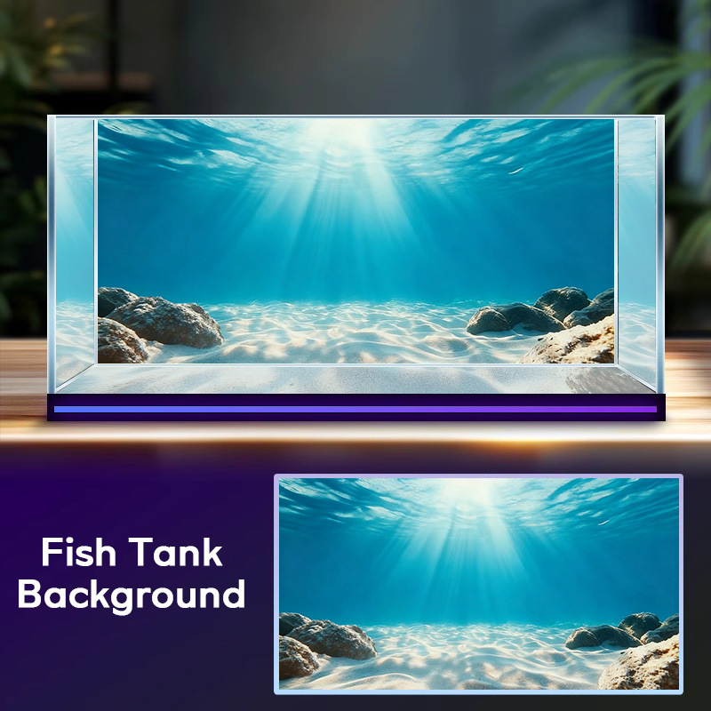 Sable bleu transparent, peintu - Aquarium Fish Background avis et prix