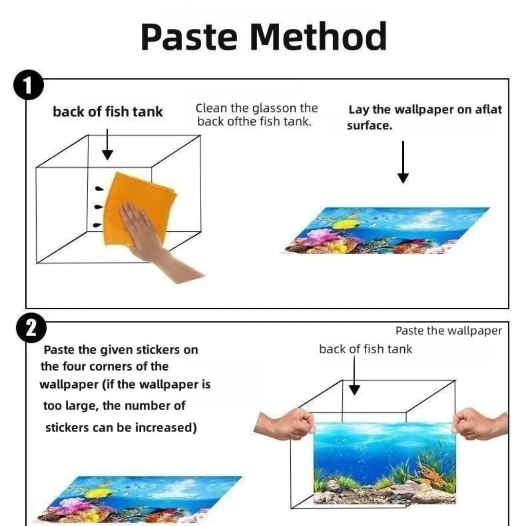 Autocollant 3D de Fond d'Aquar - Aquarium Fish Background avis et prix