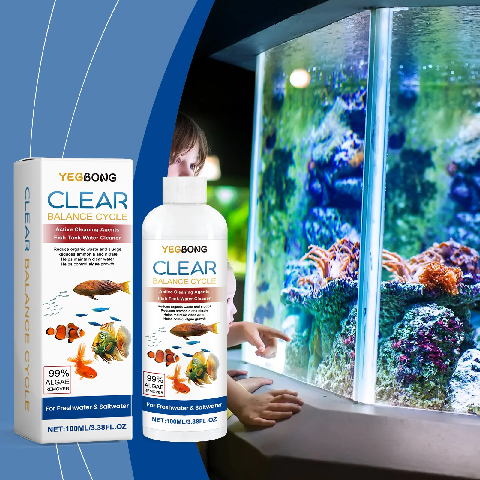 Dissolvant d'algues pour aquar - Aquarium Fish Green avis et prix