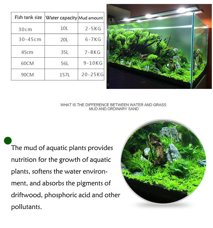 Sol de graines de plantes d'aq - Aquarium Fish Background avis et prix