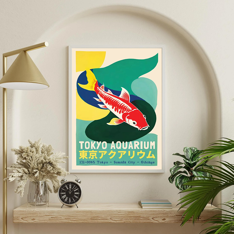 Affiche de poisson esthétique  - Aquarium Fish Japan avis et prix