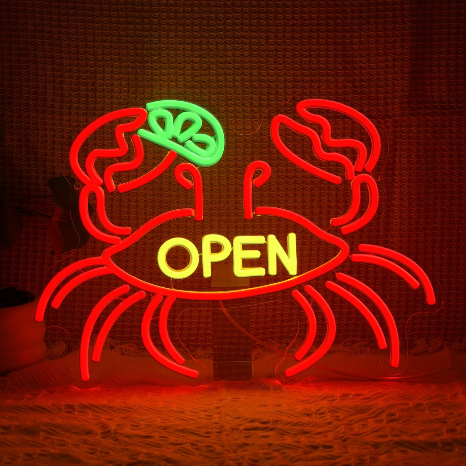 Enseigne néon LED USB « Crab O - Aquarium Fish Market avis et prix