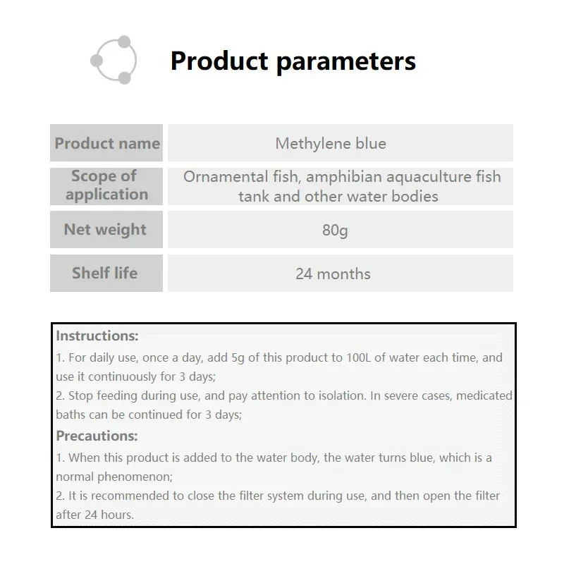 Poisson ornemental bleu méthyl - Aquarium Fish Medicine avis et prix